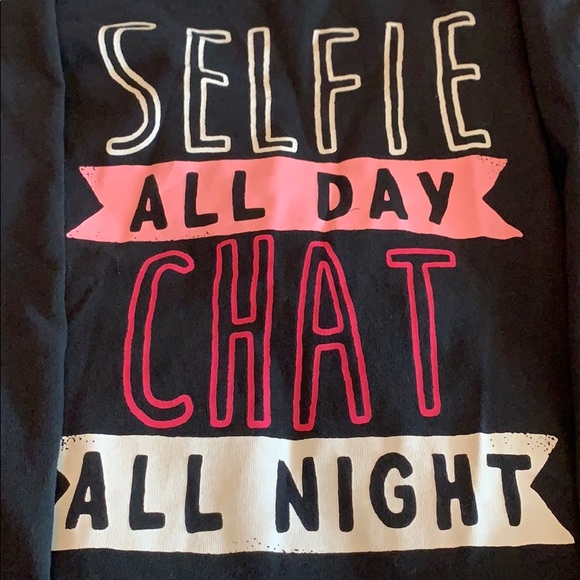 Girls black Long sleeve print shirt - Picture 2 of 3